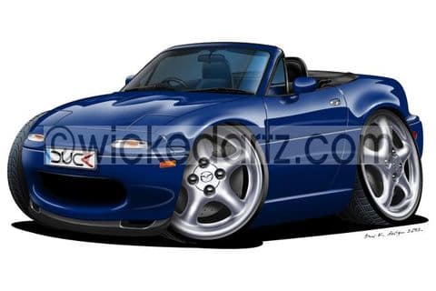 Mazda MX5 MK1 Blue DK (Items from £9.50)