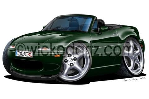 Mazda MX5 MK1 Green DK (Items from £9.50)