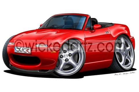 Mazda MX5 MK1 Red DK (Items from £9.50)