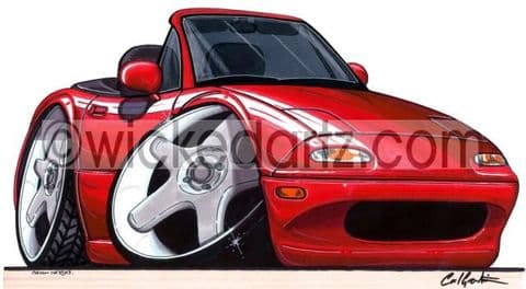 Mazda MX5 MK1 Red (Items from £9.50)