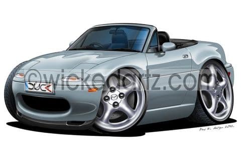 Mazda MX5 MK1 Silver DK (Items from £9.50)