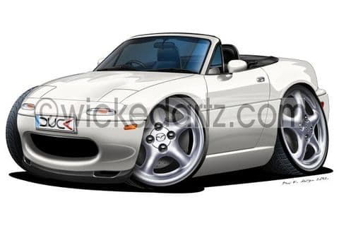 Mazda MX5 MK1 White DK (Items from £9.50)