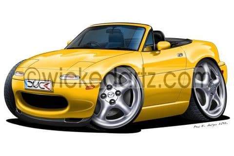 Mazda MX5 MK1 Yellow DK (Items from £9.50)