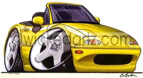 Mazda MX5 MK1 Yellow (Items from £9.50)