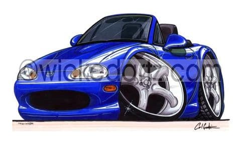Mazda MX5 MK2 Blue (Items from £9.50)