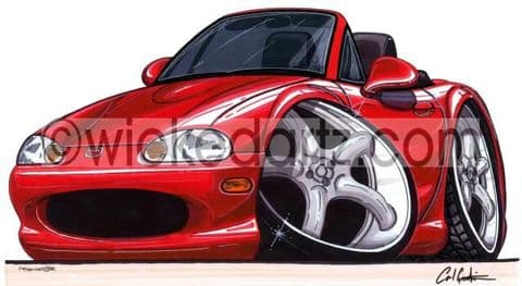 Mazda MX5 MK2 Red (Items from £9.50)