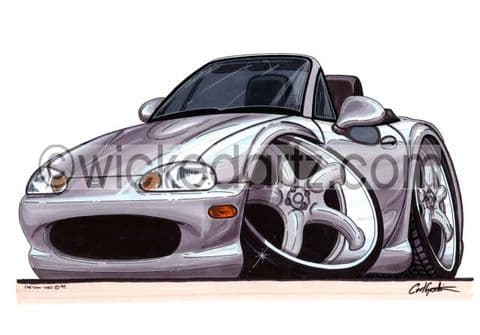 Mazda MX5 MK2 Silver (Items from £9.50)
