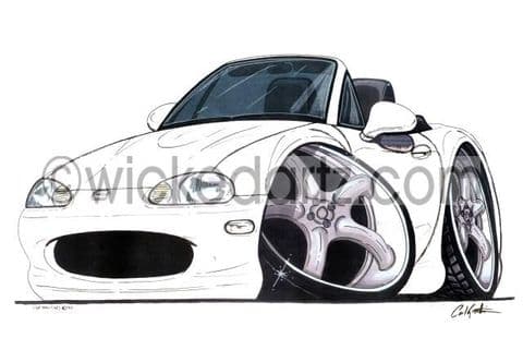 Mazda MX5 MK2 White (Items from £9.50)