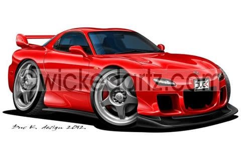 Mazda RX7 Red DK (Items from £9.50)