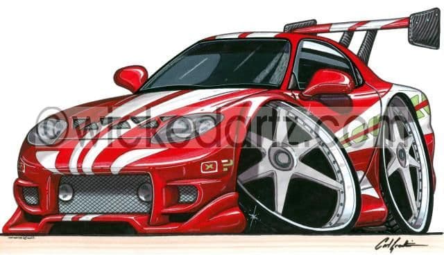 Mazda RX7 Red Items from 9 50