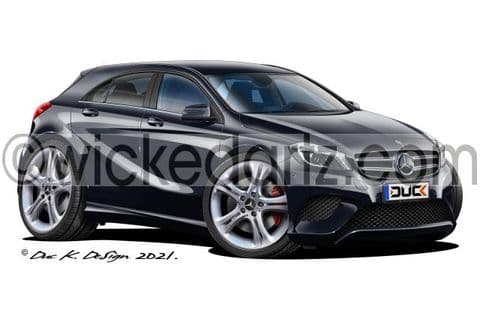 Mercedes A Class 2013+ Black DK (Items from £9.50)