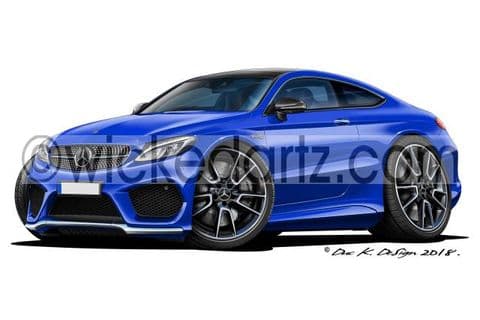Mercedes AMG C43 Coupe Blue DK (Items from £9.50)