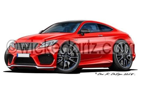 Mercedes AMG C43 Coupe Red DK (Items from £9.50)