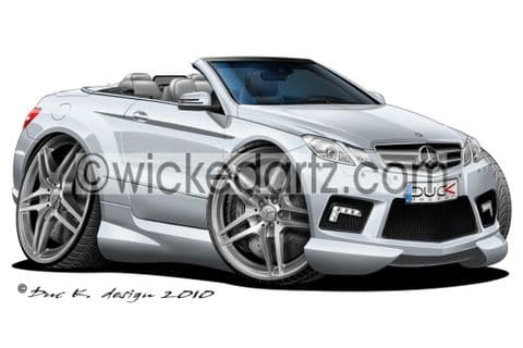 Mercedes E500 AMG Cabriolet Silver DK (Items from £9.50)