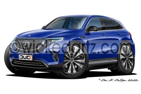 Mercedes EQC400 Electric SUV Blue DK (Items from £9.50)