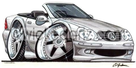 Mercedes SL Convertible Silver (Items from £9.50)