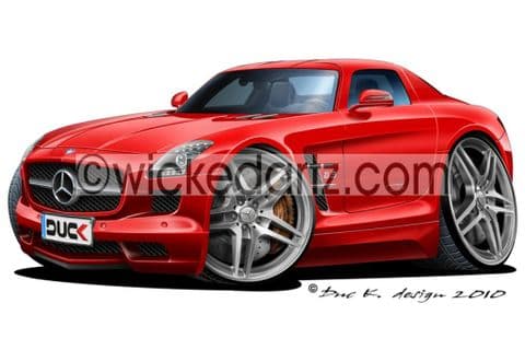 Mercedes SLS AMG Red DK (Items from £9.50)