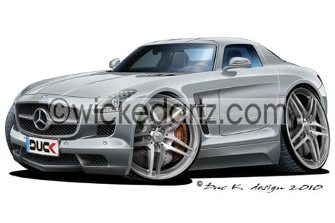 Mercedes SLS AMG Silver DK (Items from £9.50)