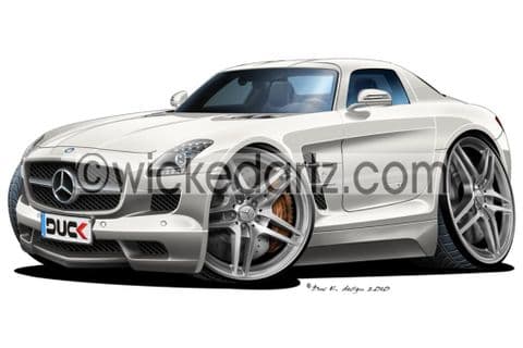 Mercedes SLS AMG White DK (Items from £9.50)