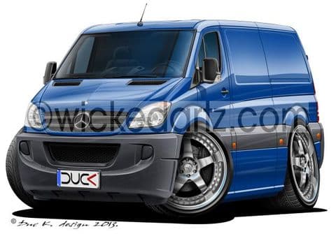 Mercedes Sprinter Van Blue DK (Items from £9.50)