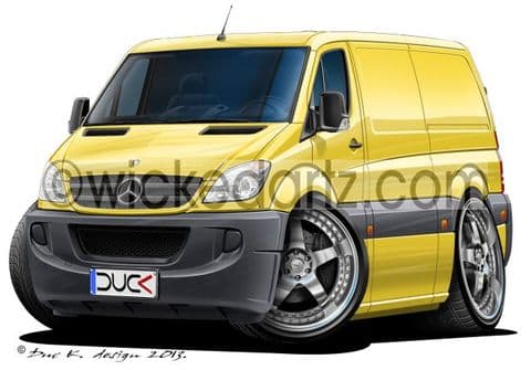 Mercedes Sprinter Van Yellow DK (Items from £9.50)