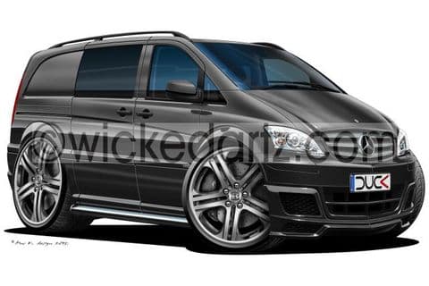 Mercedes Vito Sport Van Black DK (Items from £9.50)