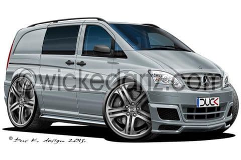 Mercedes Vito Sport Van Silver DK (Items from £9.50)