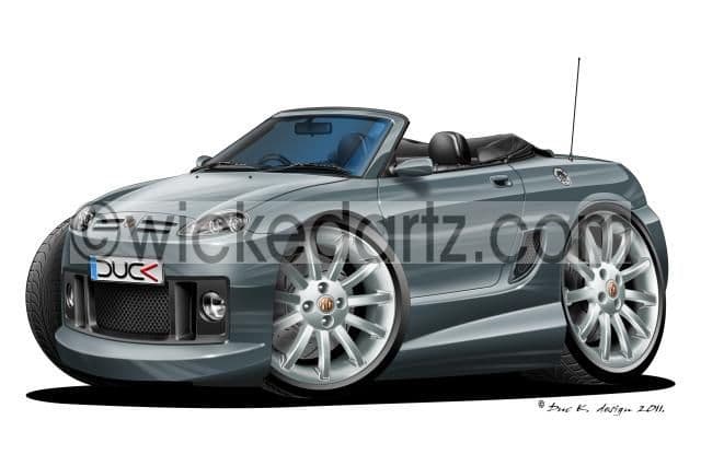 MG TF Sportscar Grey DK (Items from £9.50)