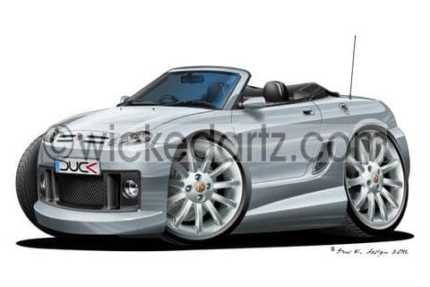 MG TF Sportscar Silver DK (Items from £9.50)