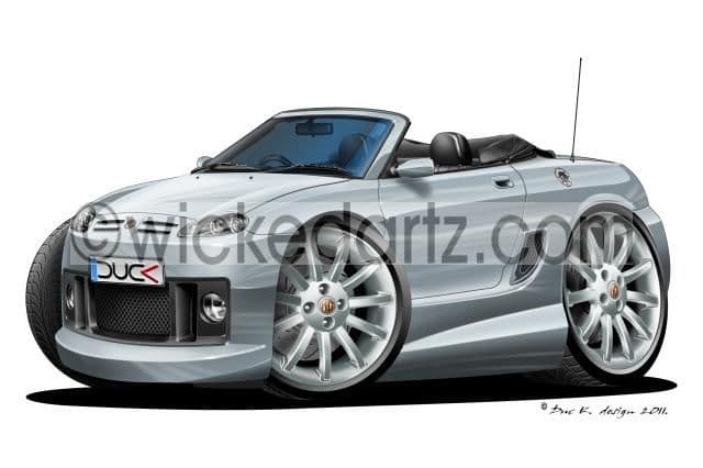 MG TF Sportscar Silver DK (Items from £9.50)