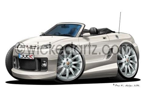MG TF Sportscar White DK (Items from £9.50)