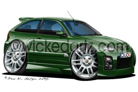 MG ZR 'facelift version' Racing Green DK (Items from £9.50)