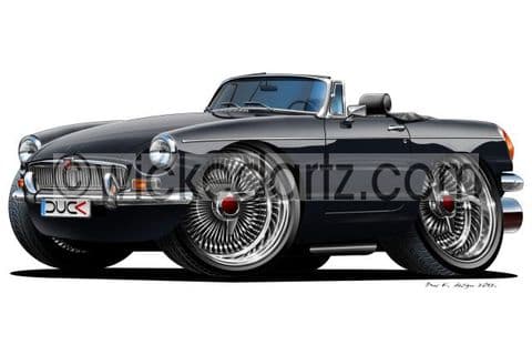 MGB Classic Roadster Black DK (Items from £9.50)