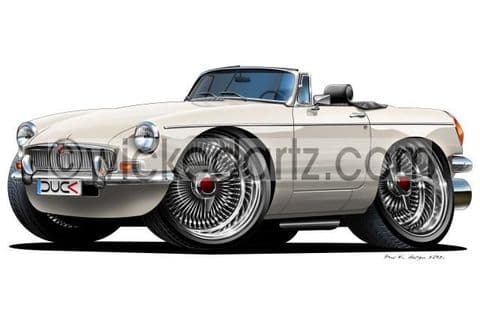 MGB Classic Roadster White DK (Items from £9.50)