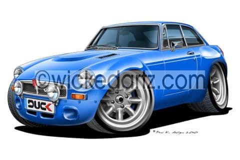 MGB GT Blue DK (Items from £9.50)