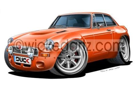 MGB GT Orange DK (Items from £9.50)