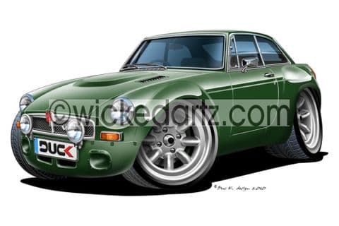 MGB GT Racing Green DK (Items from £9.50)