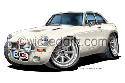 MGB GT White DK (Items from £9.50)