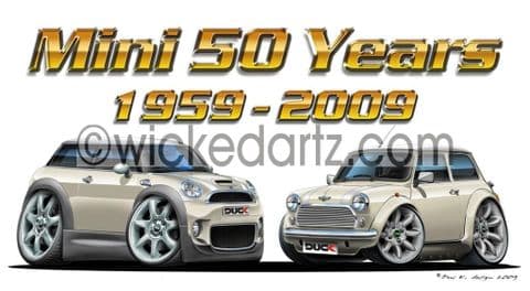 Mini 50 Years White DK (Items from £9.50)