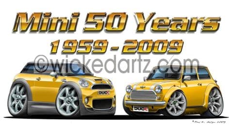 Mini 50 Years Yellow DK (Items from £9.50)