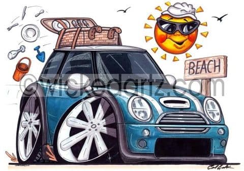 Mini BMW Cooper S 'Mini Run' Electric Blue (Items from £9.50)