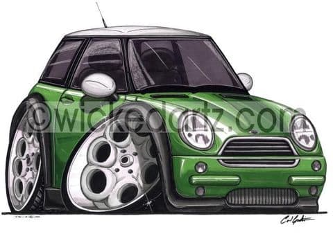 Mini BMW Green with white roof (Items from £9.50)