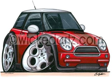 Mini BMW Red with white roof (Items from £9.50)