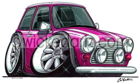 Mini Classic Cooper Pink (Items from £9.50)