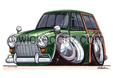 Mini Classic Traveller 'Woody' Green (Items from £9.50)