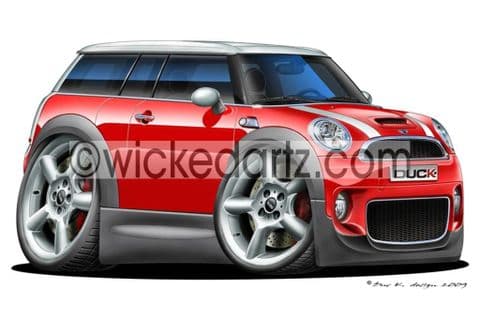 Mini Clubman Red DK (Items from £9.50)