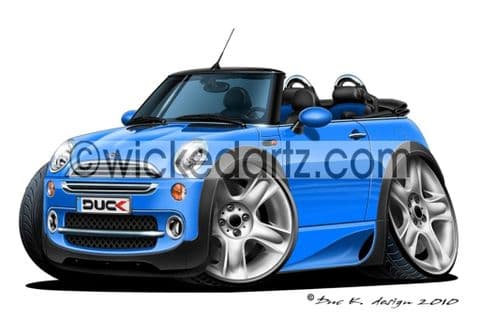 Mini Convertible Blue DK (Items from £9.50)