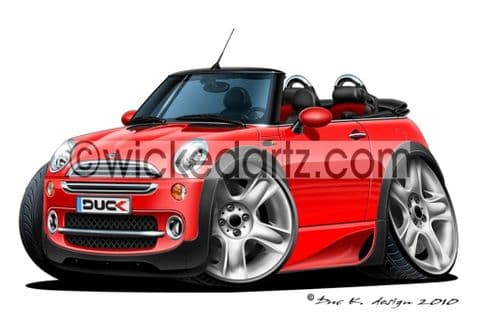 Mini Convertible Red DK (Items from £9.50)