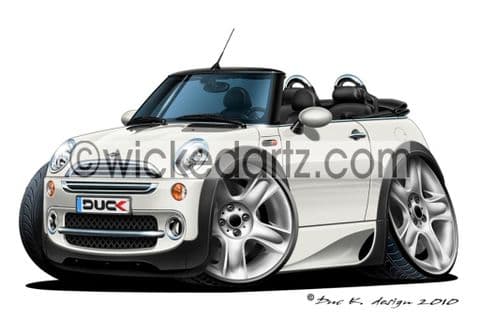 Mini Convertible White DK (Items from £9.50)