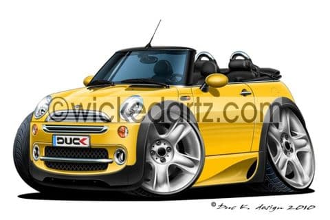 Mini Convertible Yellow DK (Items from £9.50)